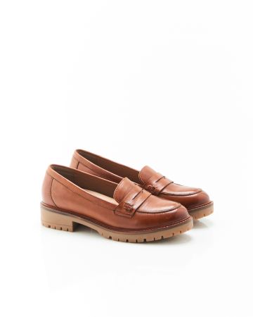 Mocassins crantés en cuir Amortyl