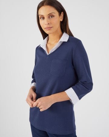 Tee-shirt effet 2 en 1 coton biologique