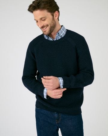 Pull maille chaude laine mérinos