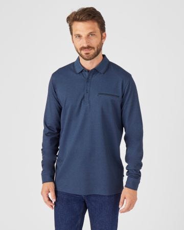 Polo manches longues jersey