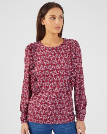 Tee-shirt en maille, finement côtelée