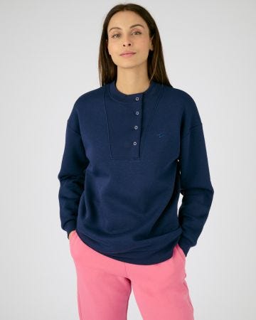 Sweat-shirt finitions bord-côtes Thermolactyl