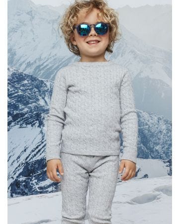 Pull garçon en maille torsadée Thermolactyl