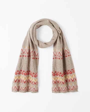 Écharpe maille chaude jacquard Thermolactyl