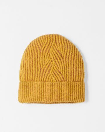 Bonnet tricotage fantaisie maille chaude Thermolactyl
