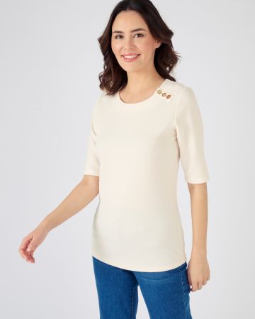 Tee-shirt en maille texturée
