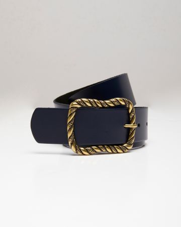 Ceinture cuir boucle fantaisie