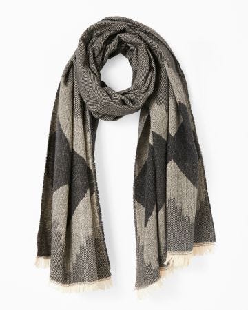 Écharpe jacquard graphique