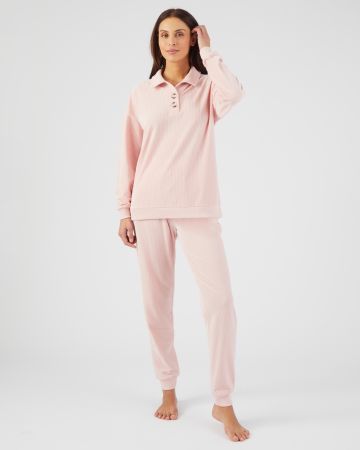 Pyjama velours côtelé chaud et doux Thermolactyl