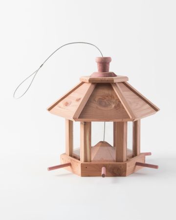 Mangeoire à oiseaux en bois imputrescible