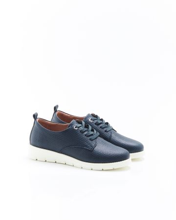 Derbies dessus cuir reliéfé Amortyl
