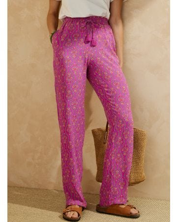 Pantalon imprimé pure viscose