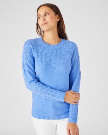 Pull maille fantaisie