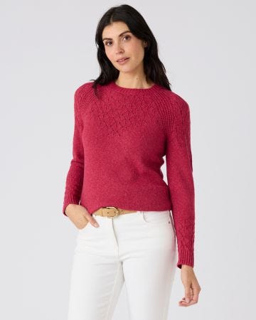Pull maille fantaisie