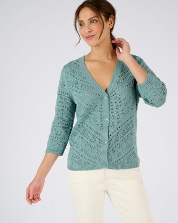 Gilet maille ajourée