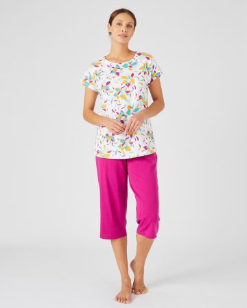 Tee-shirt de pyjama pur coton peigné