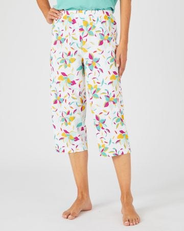 Pantacourt de pyjama pur coton peigné