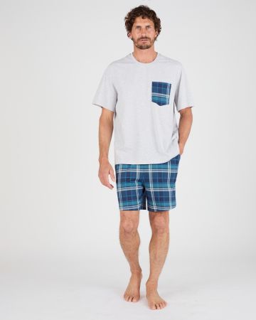 Pyjashort maille jersey pur coton peigné