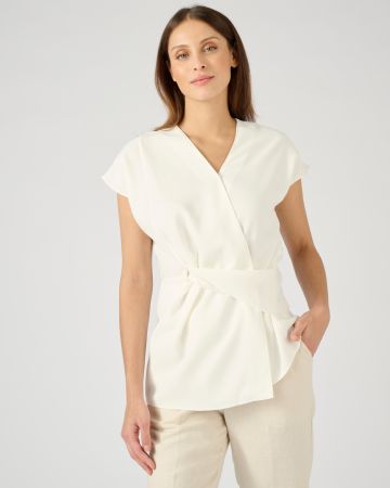 Top drapé base asymétrique