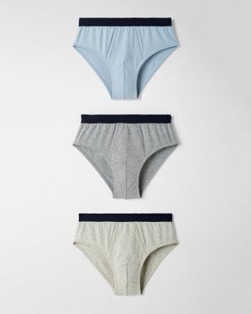 Lot de 3 slips ouverts maille jersey