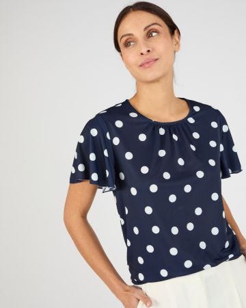 T-shirt manches courtes papillon