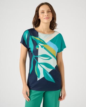 Tee-shirt en maille crêpe fluide