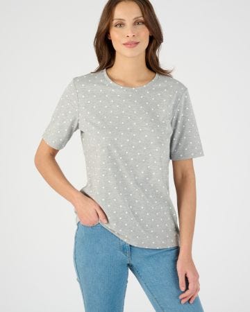 Tee-shirt imprimé pois