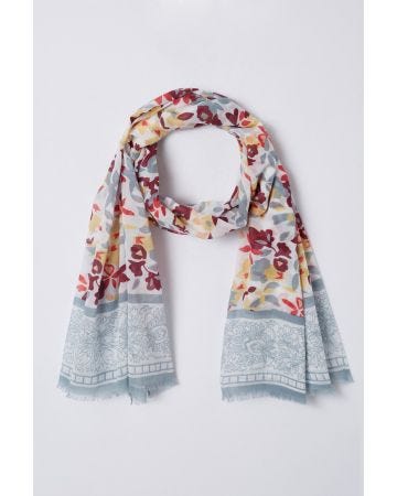 Foulard imprimé fleuri