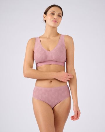 Culotte midi effet dentelle