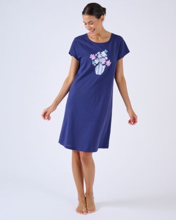 Chemise de nuit en pur coton