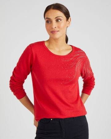 Pull à rivets fantaisie