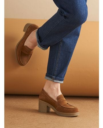 Mocassins à talon Amortyl