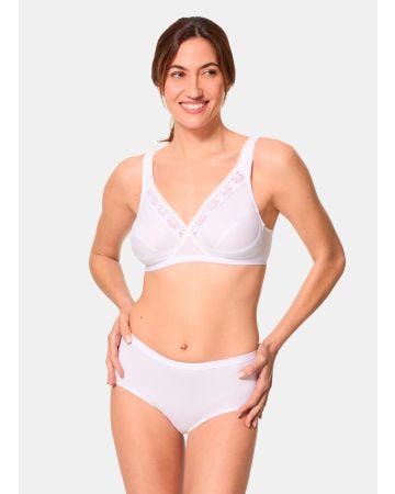Lot de 2 soutiens-gorge sans armatures Coeur Croisé Coton de Playtex