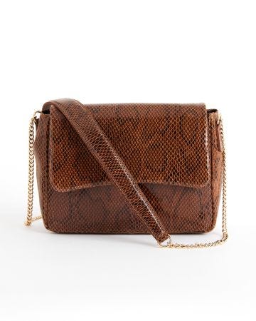 Sac en croûte de cuir motif animalier
