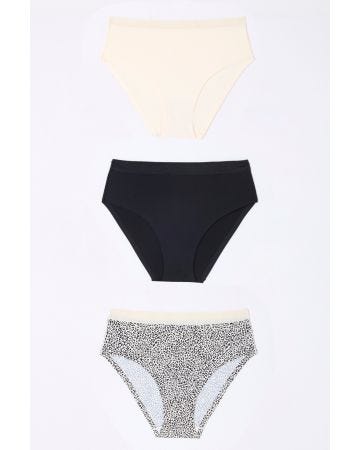 Lot de 3 culottes midi sans coutures