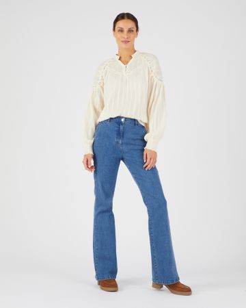 Blouse détails macramés