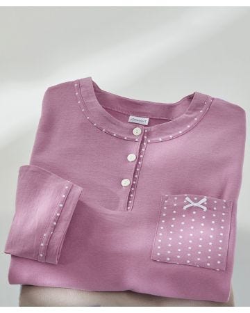 Pyjama maille jersey coton peigné