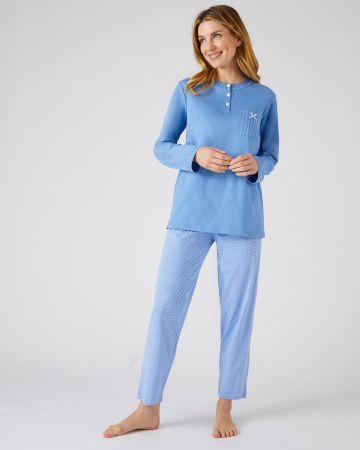 Pyjama maille jersey coton peigné