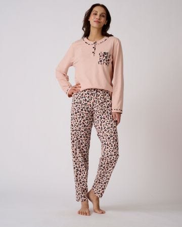 Pyjama maille jersey coton peigné