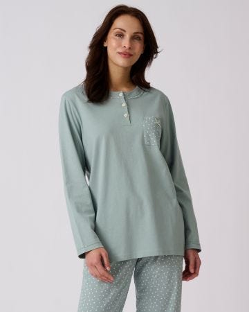 Pyjama maille jersey coton peigné
