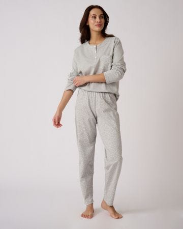 Pyjama maille jersey coton peigné