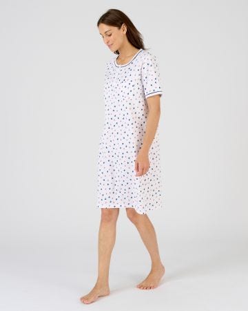 Chemise de nuit pur coton peigné