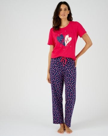 T-shirt de pyjama pur coton peigné