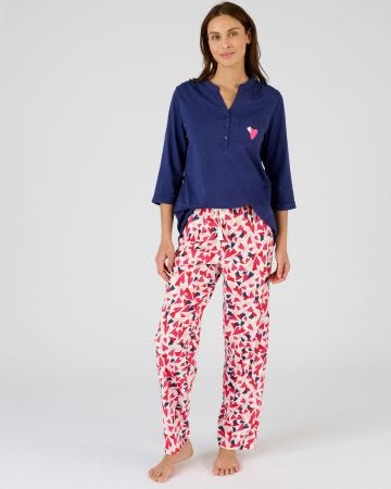 Pantalon de pyjama pur coton peigné