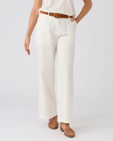Pantalon mélange lin et coton