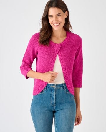 Gilet-boléro maille ruban