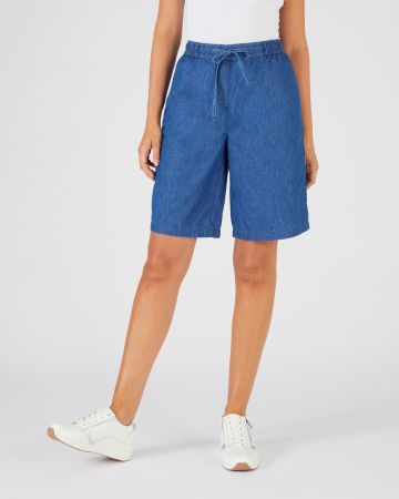 Bermuda tissu chambray