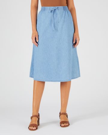 Jupe tissu chambray