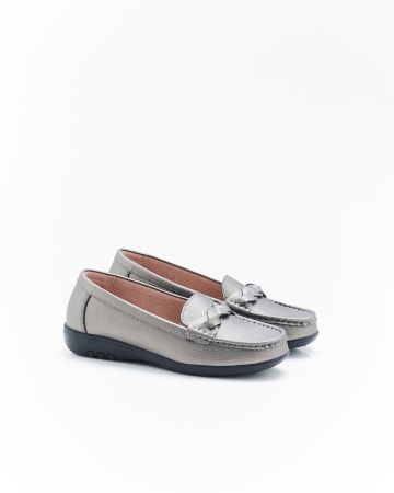Mocassins Amortyl dessus croûte de cuir grainé