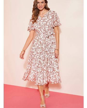 Robe voile brillant